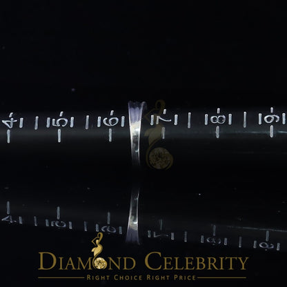 DiamondCelebritees 0.10ct White 925 Sterling Silver Shiny Cubic Zirconia Promise Womens Ring Size 6