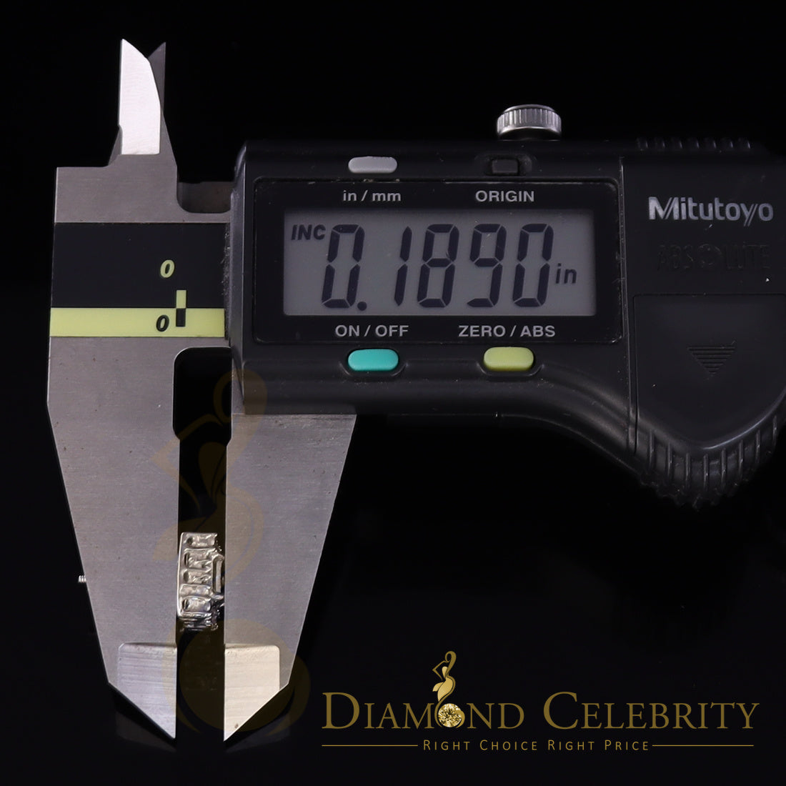 DiamondCelebritees Micro Pave White 925 Silver 0.20ct Real Diamond Men & Women Square Earrings