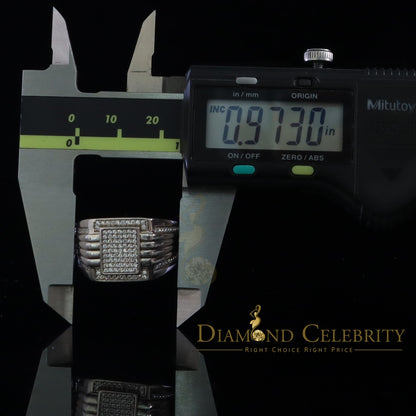 DiamondCelebritees 1.50ct Iced Out White Cubic Zirconia Fashion Luxury Big Ring For Men Size 11