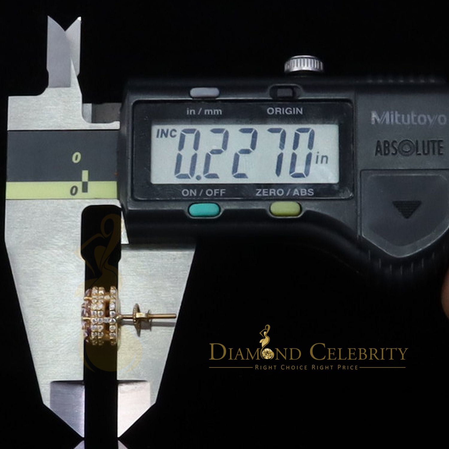 DiamondCelebritees Women's 925 Silver Yellow 2.50ct VVS 'D' Pink Moissanite Floral Stud Earrings