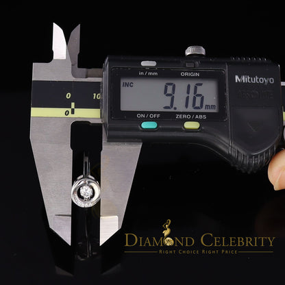 DiamondCelebritees 925 Sterling White Silver Cubic Zirconia Round Women's Ring Size 7.5