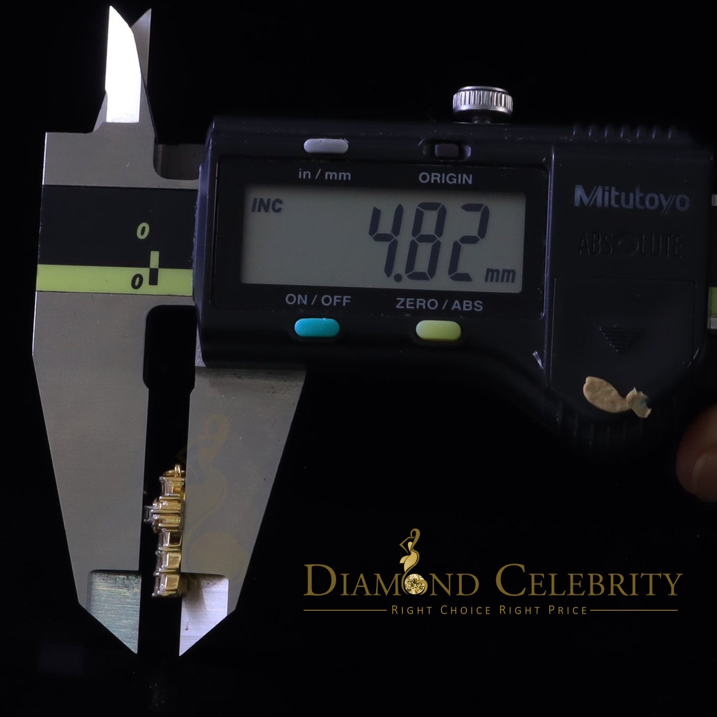 DiamondCelebritees 1.00ct Moissanite Yellow 925 Silver Women's Dangling Cross Fish Hook Earrings