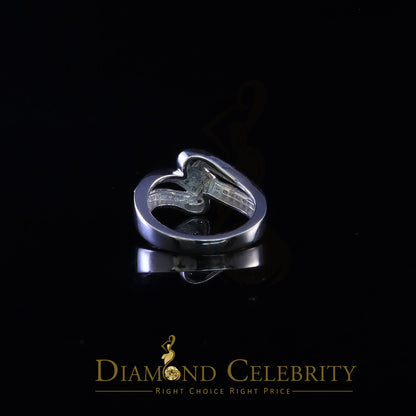 DiamondCelebritees 1.00ct 925 Sterling White Silver 'Z' Round Cubic Zirconia Womens Ring Size 7