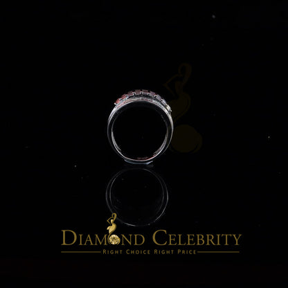 DiamondCelebritees 925 Sterling Silver White 1.75ct Cz Cindrella Men's Women's Ring Size 9