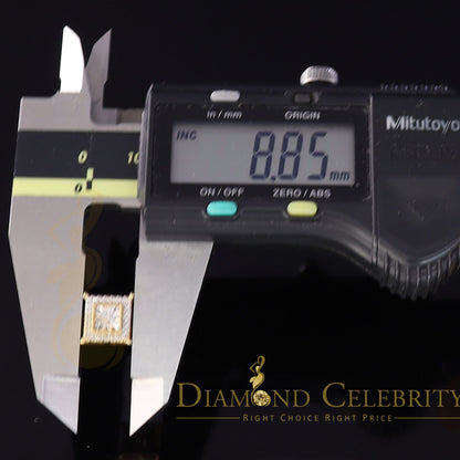 DiamondCelebritees 0.10ct Diamond Stud Earrings Yellow 925 Sterling Silver For Men's & Women's