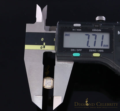 DiamondCelebritees 0.10CT Real Diamonds with 10K Real Yellow Gold Men's/Women's stud Earrings