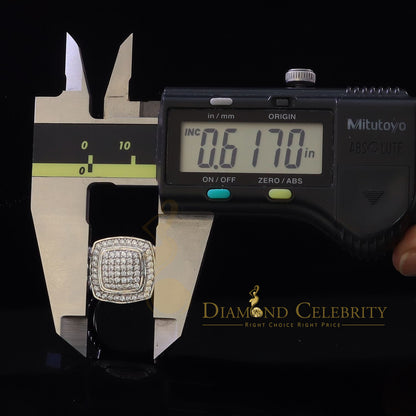 DiamondCelebritees 1.33ct White Silver Square Cubic Zirconia Womens Adjustable Ring From SZ 8 to 10