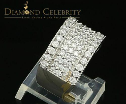 DiamondCelebritees White Cubic Zirconia 2.20ct Hip Hop Rapper Engagement Ring For Ledies Size 8