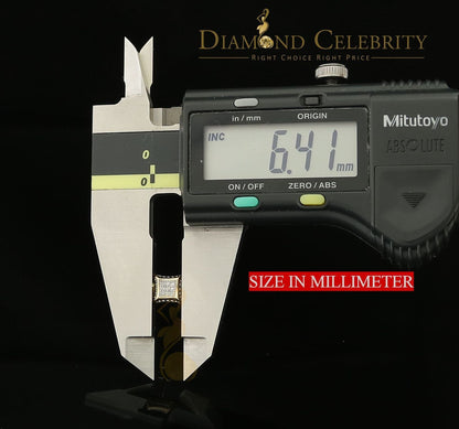 DiamondCelebritees 10K Yellow Real Gold with Real 0.05CT Diamond Men's /Ladies Stud Earring