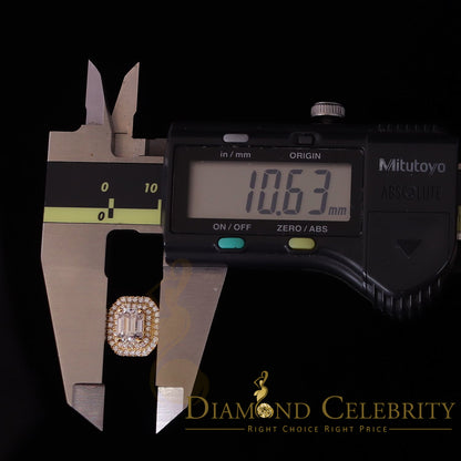 King Of Blings  10K Yellow Gold 2.00CT 'VVS' 'FL' D clr Emerlard Cut Moissonite Womens Ring S/7