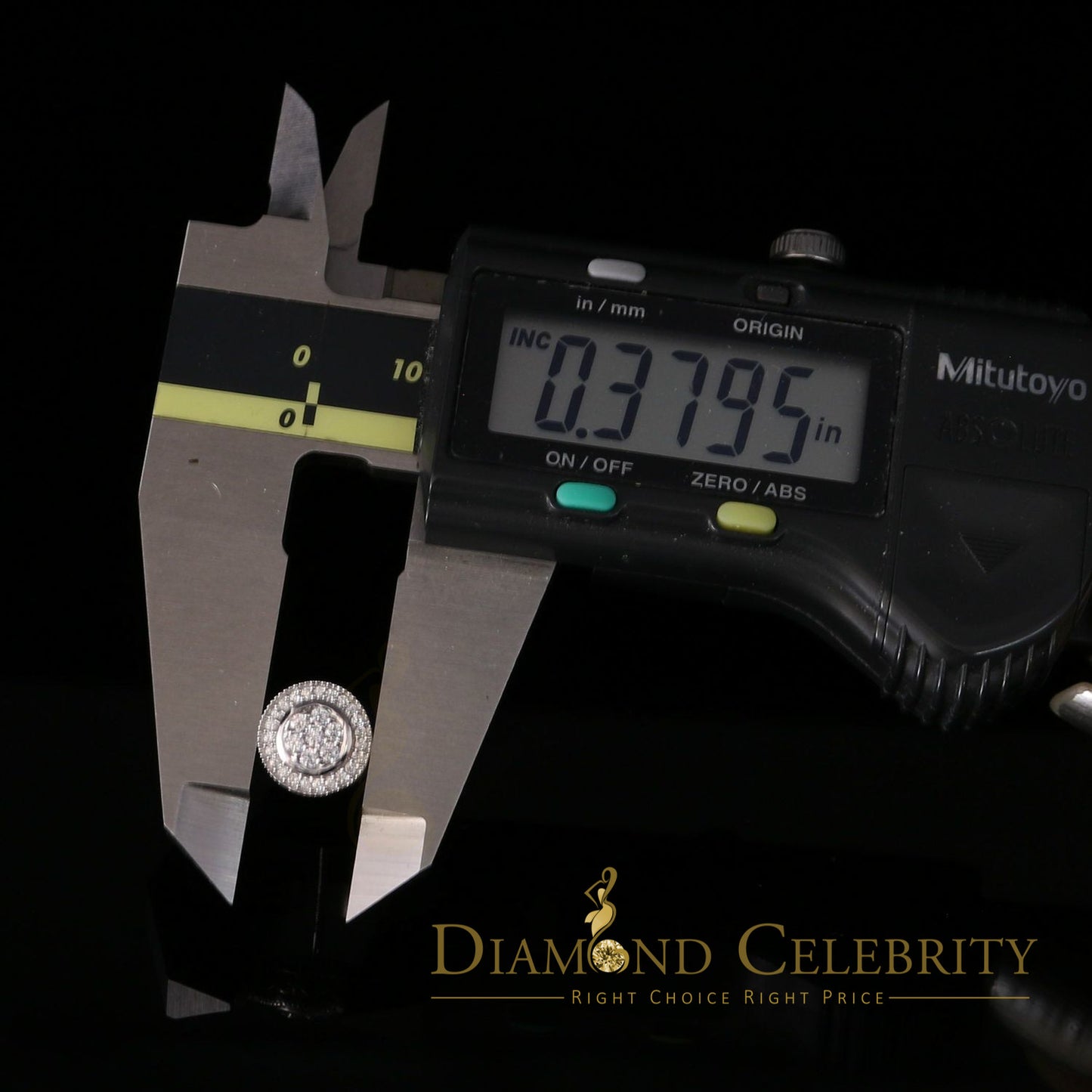 DiamondCelebritees  925 Sterling White Silver 1.59ct Cubic Zirconia Round Women's Stud Earrings