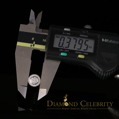 DiamondCelebritees  925 Sterling White Silver 1.59ct Cubic Zirconia Round Women's Stud Earrings