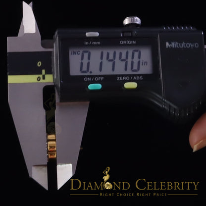 DiamondCelebritees Yellow Floral 1.50ct VVS 'D' Moissanite 925 Stud Earrings Men's/Women
