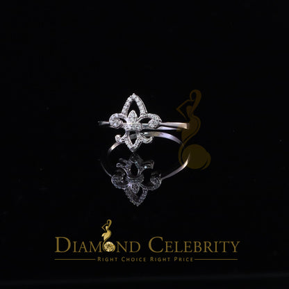 DiamondCelebritees White 925 Silver Saint 0.30ct Cubic Zirconia Womens Engagement Gifts Ring SZ 7