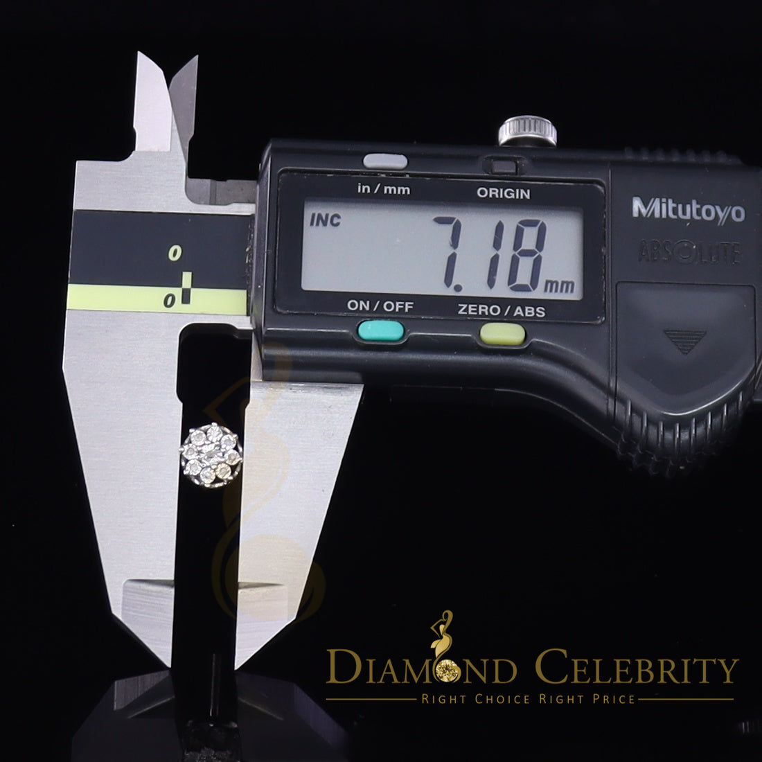 DiamondCelebritees 0.05ct Diamond 925 Sterling Silver White For Men's & Women's Floral Earrings