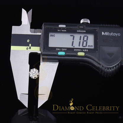 DiamondCelebritees 0.05ct Diamond 925 Sterling Silver White For Men's & Women's Floral Earrings