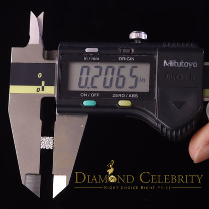 DiamondCelebritees Real Moissanite Stud Square Earrings 10k Real Yellow Gold 0.33ct VVS 'D' Color