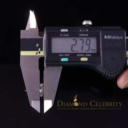 DiamondCelebritees  925 Sterling White Silver 0.50ct Cubic Zirconia Turtle Earrings Women & Men's