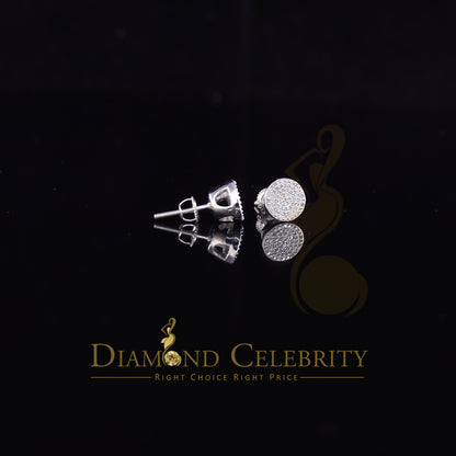 DiamondCelebritees 925 Sterling Silver White 0.25ct Diamond For Men's/Women's Stud Round Earrings