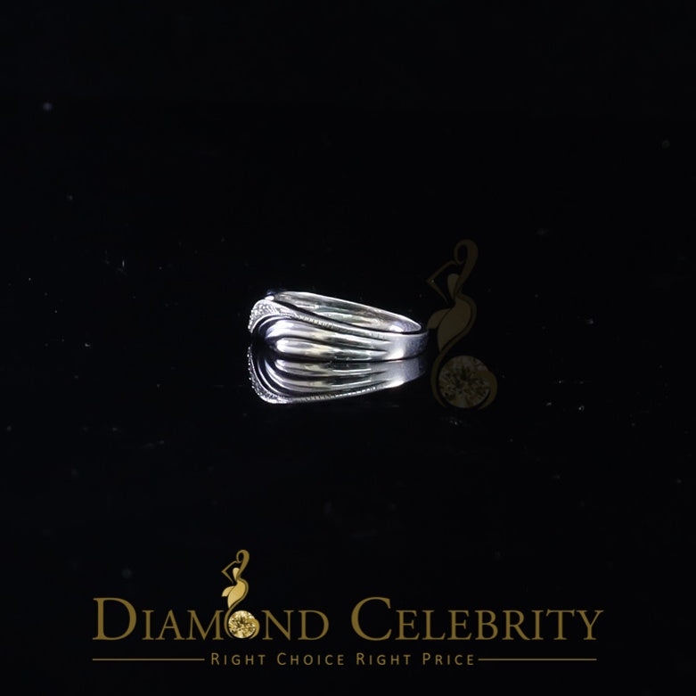 DiamondCelebritees 0.10ct White 925 Sterling Silver Shiny Cubic Zirconia Promise Womens Ring Size 6