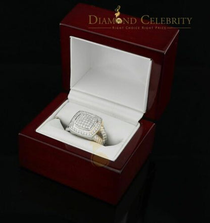 DiamondCelebritees 1.33ct White Silver Square Cubic Zirconia Womens Adjustable Ring From SZ 8 to 10