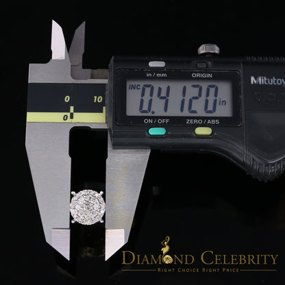 DiamondCelebritees Men's/Women's 10K Real Yellow Gold with 1.20CT Real Diamond Stud Earrings