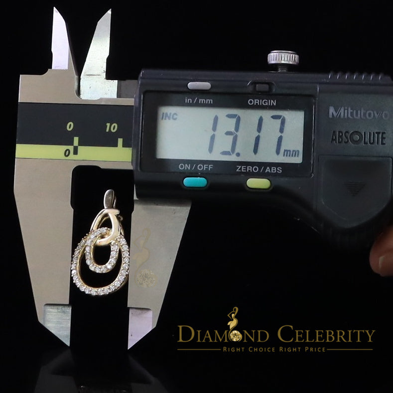 DiamondCelebritees Yellow Sterling Silver Attractive Charm FASHION Pendant 2.64ct Cubic Zirconia