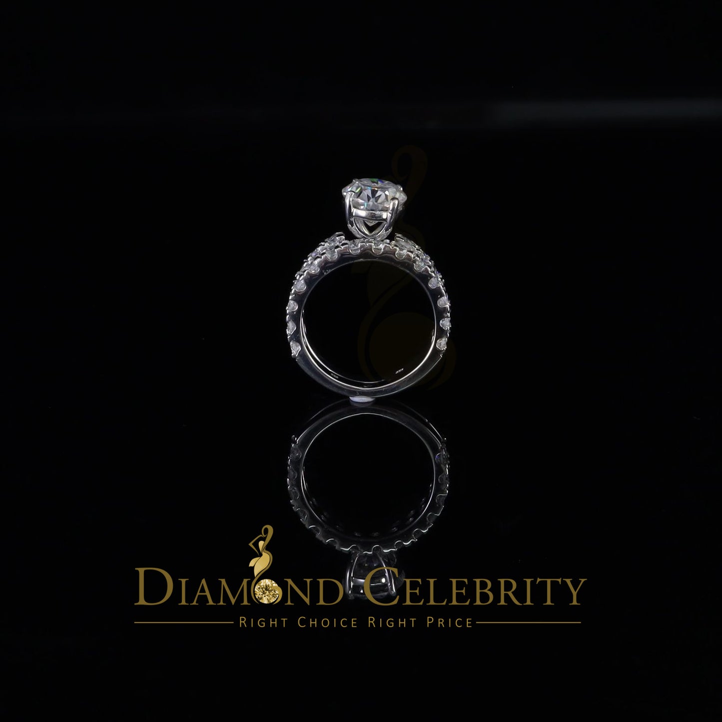 DiamondCelebritees White 7.00ct Moissanite 925 Silver Mens/Women Bridal Rings Oval Shape Size 8