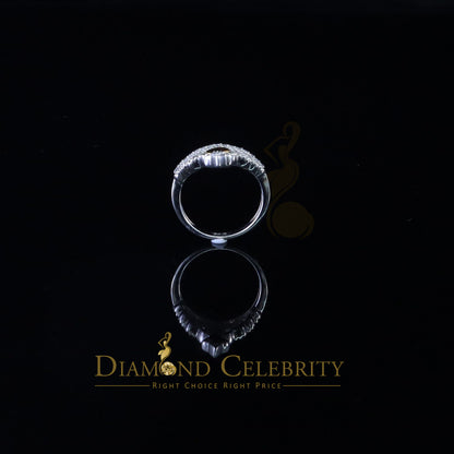 DiamondCelebritees 0.36 ct Cubic Zirconia 925 Sterling White Silver Crown Womens/Men's Ring Size 7