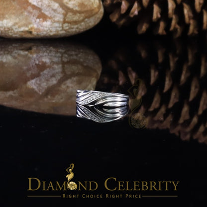 DiamondCelebritees 0.10ct White 925 Sterling Silver Shiny Cubic Zirconia Promise Womens Ring Size 6