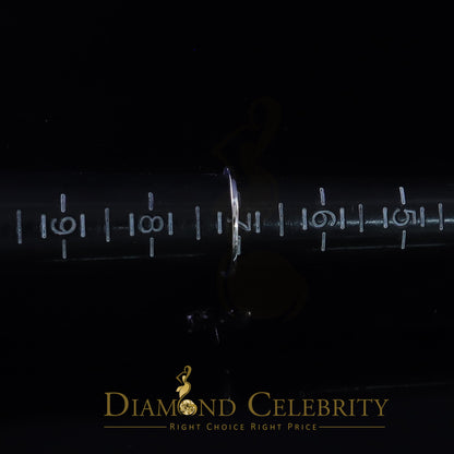 DiamondCelebritees Cubic Zirconia 0.10ct Alphabet L Women's And White Silver Ring Size 7