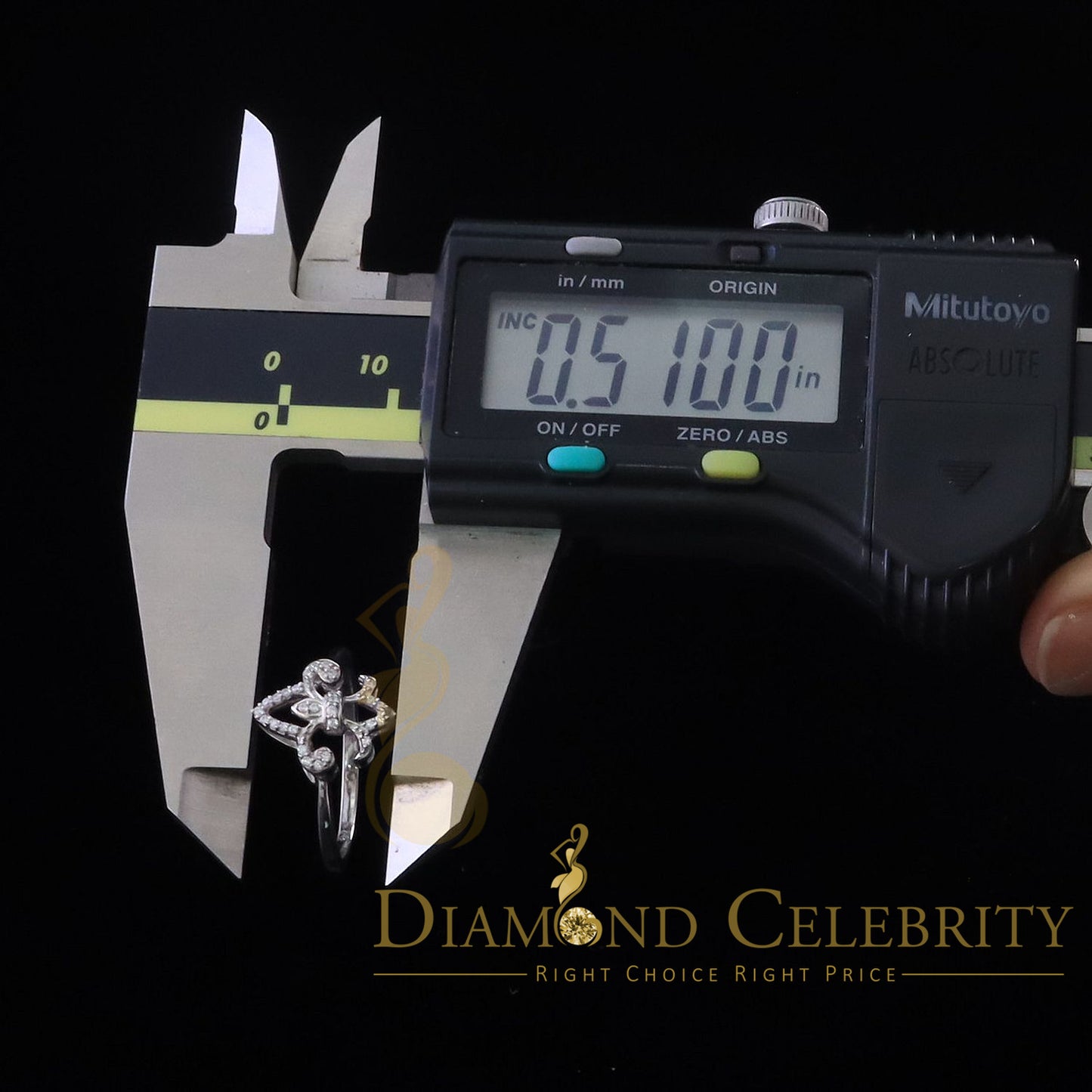 DiamondCelebritees White 925 Silver Saint 0.30ct Cubic Zirconia Womens Engagement Gifts Ring SZ 7