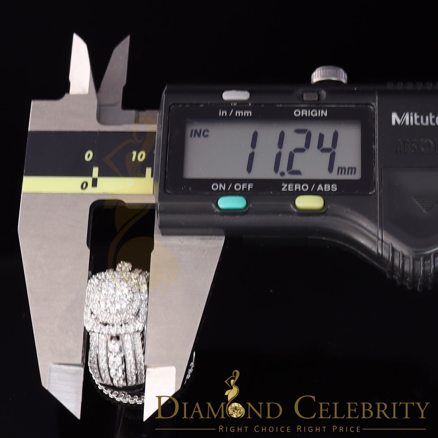 DiamondCelebritees White Sterling Silver 3.50ct Round Cubic Zirconia Double Bridal Womens Ring SZ7