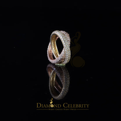 DiamondCelebritees 925 Silver White Round Brilliant Cubic Zirconia With Womens Emerald Ring Size 6