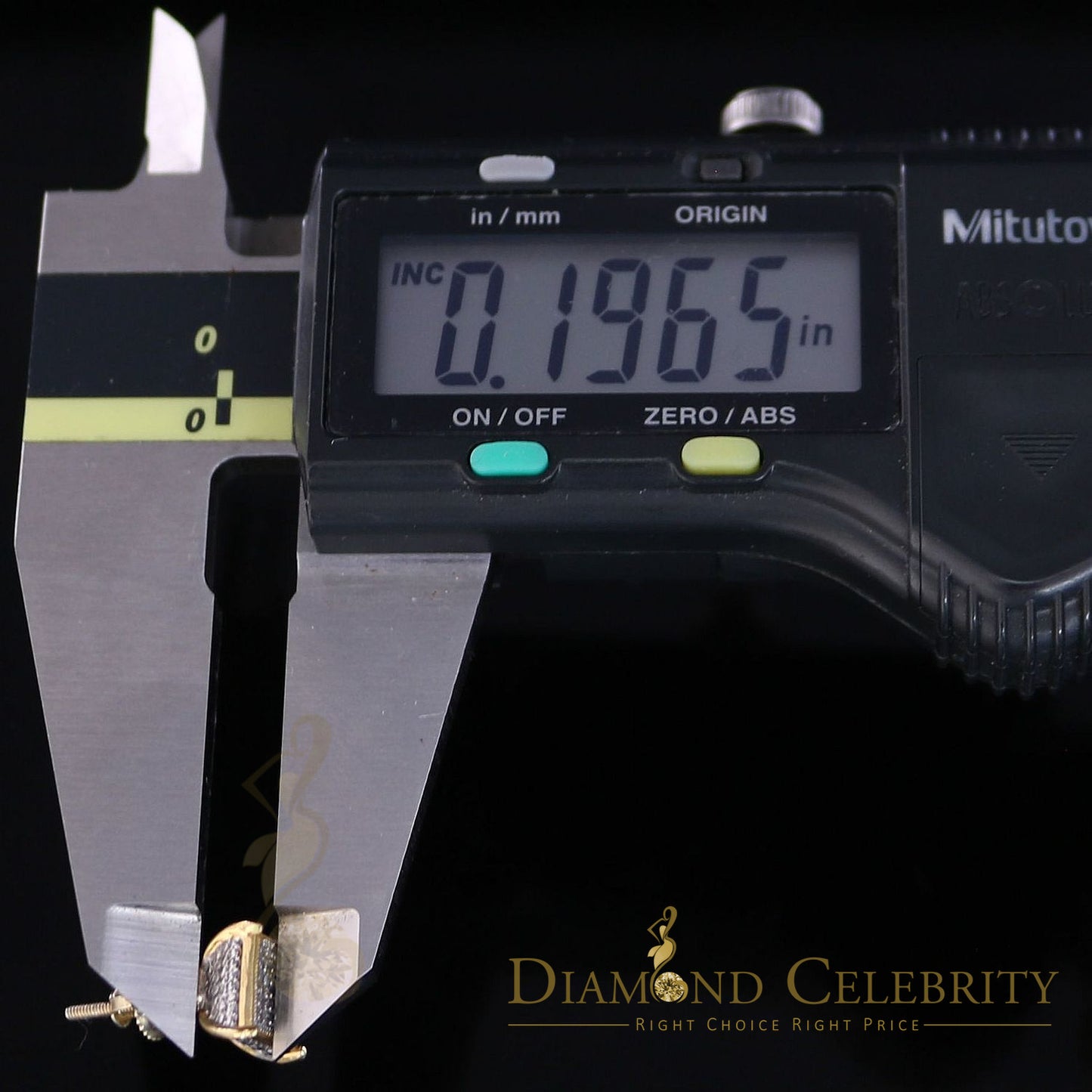 DiamondCelebritees 0.20ct Diamond Collection Yellow 925 Sterling Silver Women & Men Square Earrings
