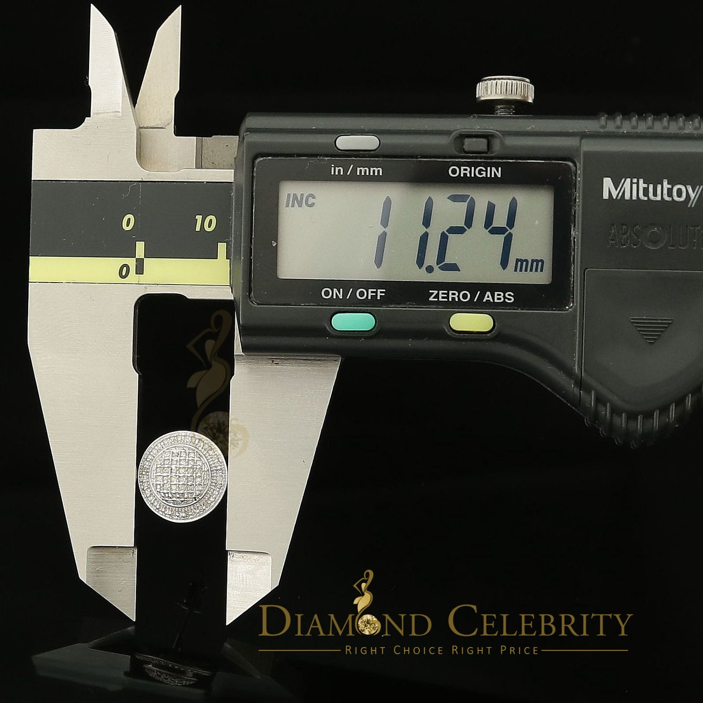 DiamondCelebritees Aretes Para Hombre Square 925 White Silver 0.33ct Diamond Women & Men Earrings