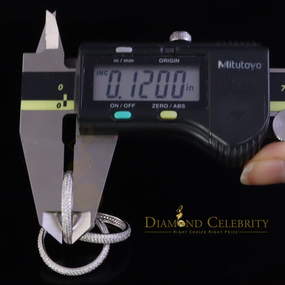 DiamondCelebritees 925 Sterling White Silver 3.10ct Cubic Zirconia 3 Piece Women's Ring Size 06