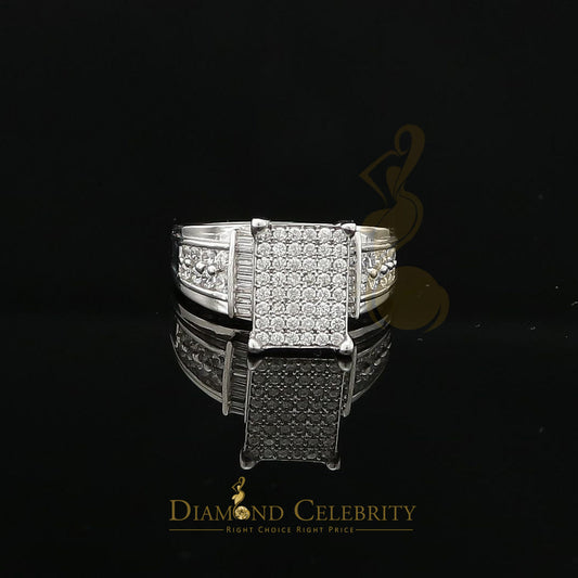 DiamondCelebritees 925 White 2.08ct Cubic Zirconia Silver Cinderella Engagement Women's Ring Size 8
