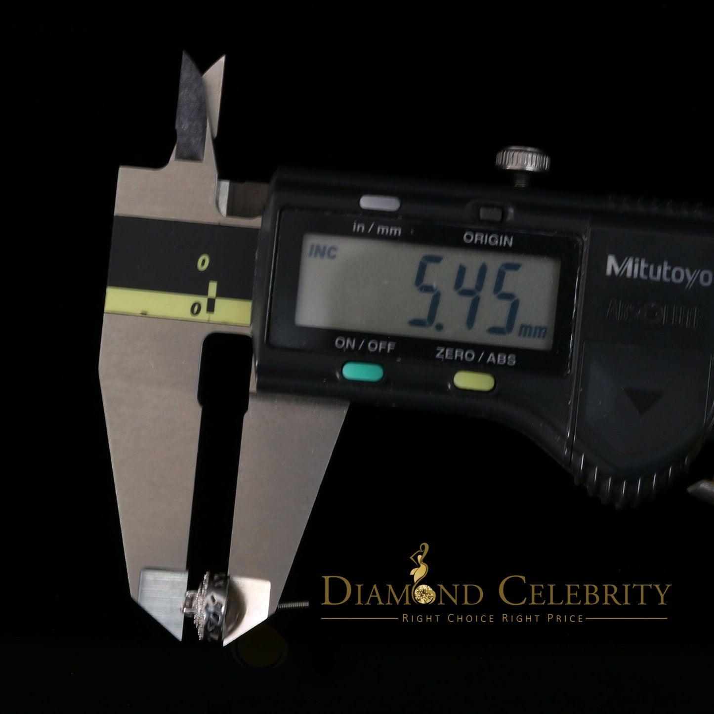 DiamondCelebritees  White Silver 925 Sterling Silver 0.92ct Cubic Zirconia Women's Round Earrings