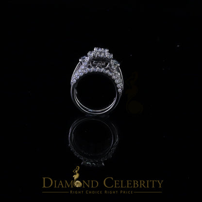 DiamondCelebritees 925 Sterling White 5.00ct Cubic Zirconia Silver Wedding Fashion Womens Ring SZ 7