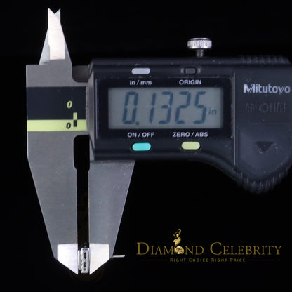 DiamondCelebritees White 925 Sterling Silver 0.15ct Real Diamond For Women's & Men's Stud Earrings