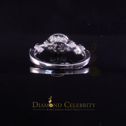 DiamondCelebritees 1.50ct Cubic Zirconia White 925 Sterling Silver Women's Engagement Rings Size 7