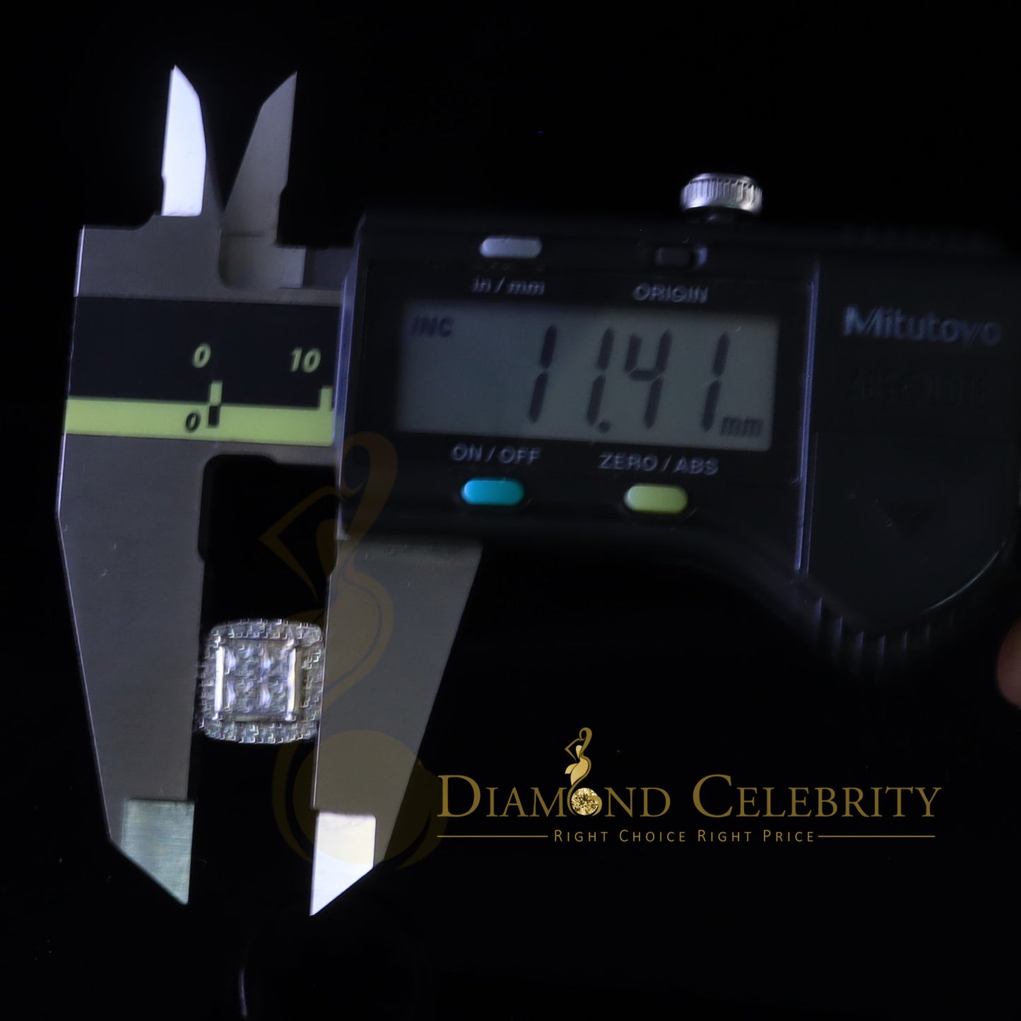 DiamondCelebritees 925 White Silver 4.0ct Square Shape Cubic Zirconia Engagement Womens Ring size 7