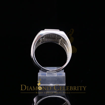 DiamondCelebritees 1.50ct Iced Out White Cubic Zirconia Fashion Luxury Big Ring For Men Size 11