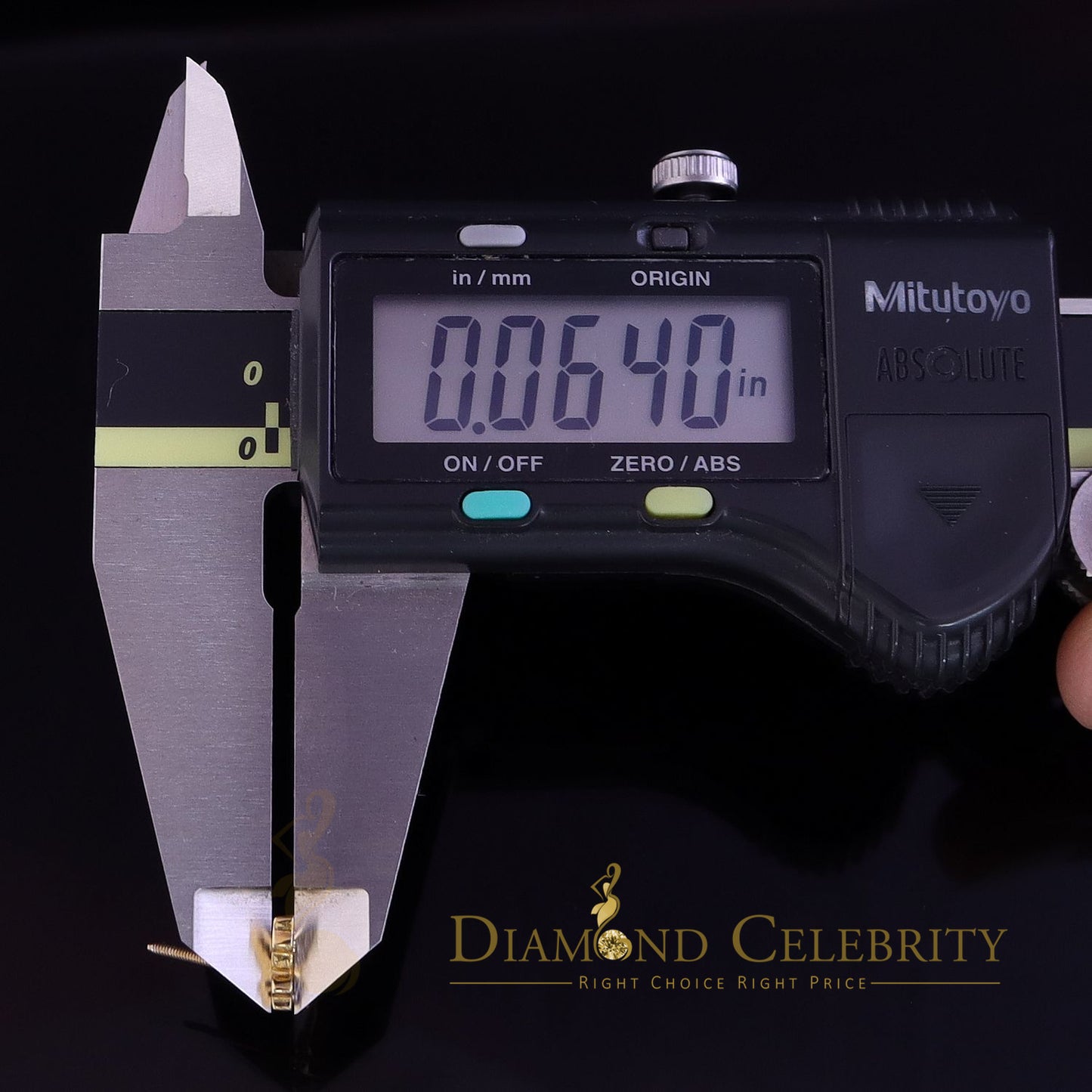 DiamondCelebritees  Women's 0.17ct Cubic Zirconia Butterfly Stud Earrings Yellow 925 Sterling Silver