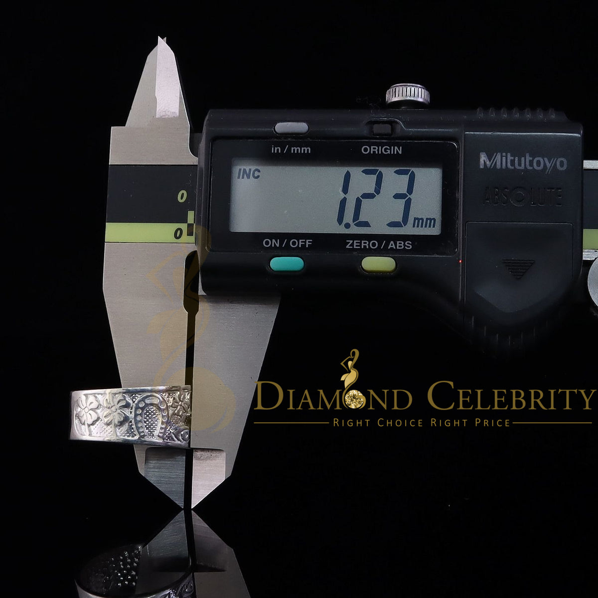 DiamondCelebritees White 925 Sterling Silver Lucky Solid Good Luck Women's Ring SZ 7