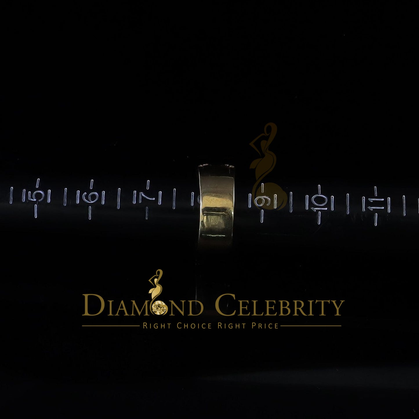 DiamondCelebritees Sterling Yellow Silver 4.50ct Cubic Zirconia ROUND Band Men's Ring Size 8.5