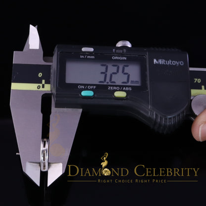 DiamondCelebritees  925 Sterling White Silver 0.71ct Cubic Zirconia Heart Women's Stud Earrings