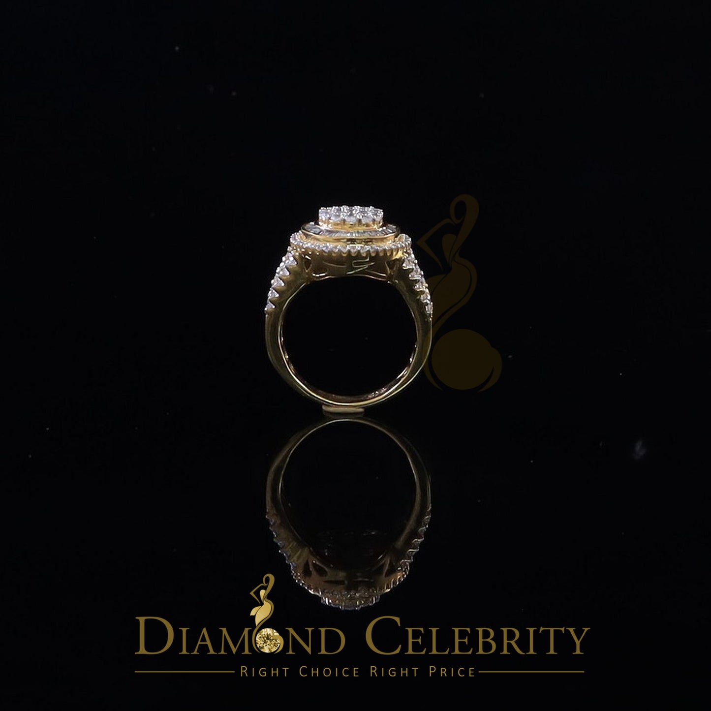 DiamondCelebritees 925 Silver Yellow Cubic Zirconia 5.0ct Oval Engagement Women's Ring Size 7.5