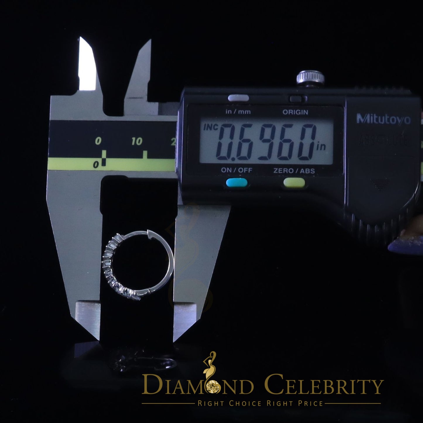 Diamondcelebritees 1.48 ct Moissanite Baugutte White 925 Sterling Silver Women's Hoop Earrings